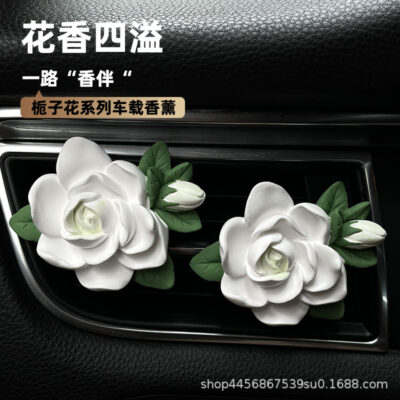 Cây dành dành Xe Máy Khuếch Tán Hương Thơm Điều Hòa Xe Hơi Thông Hơi Trang Trí Nước Hoa Ô Tô Sáng Tạo Trang Trí Nội Thất Ô Tô