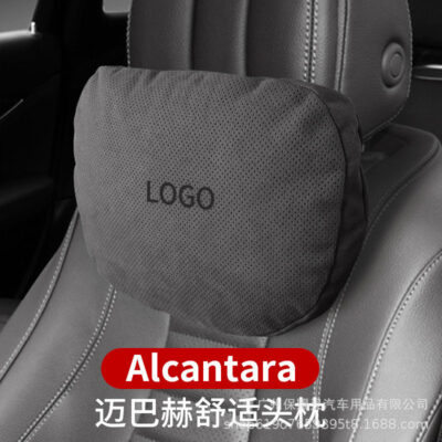 Thích hợp cho lý tưởng MỘT ô tô tựa đầu cổ ô tô đục lỗ thoáng khí thoải mái gối thắt lưng trang trí nội thất ô tô da lộn