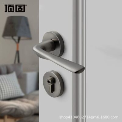 Top chắc chắn Khóa cửa trong nhà phòng ngủ chia phòng Khóa cửa buồm phòng tắm gỗ chắc chắn tay nắm cửa nhà tắt tiếng khóa