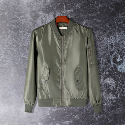 Năm 2023 Áo Khoác Nam Thu Đông Áo Khoác Bomber Xu Hướng Cổ Đứng Đồng Phục Bóng Chày Mới Nam Qua Biên Giới Điểm