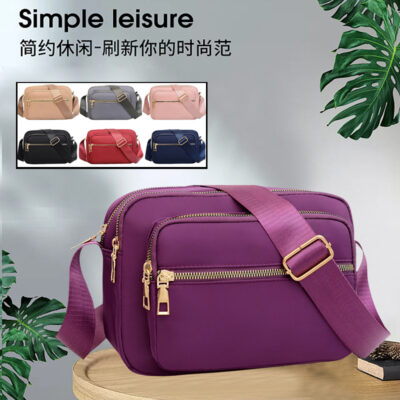 Túi đeo chéo nữ Túi đeo vai Túi đeo chéo Nữ thường ngày Túi mẹ Túi kinh doanh nhiều lớp Nhận ví Túi đựng tiền