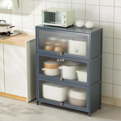 Tủ bếp có cánh tủ bên tủ thay đồ mới cao từ trần đến sàn tủ rượu nhiều tầng tủ lò vi sóng kệ kho nóng