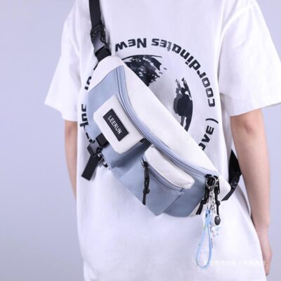 Mát Túi Đeo Chéo Nam Túi Đeo Trước Ngực Xu Hướng Đường Phố Túi Đeo Vai Sinh Viên Nhật Bản Túi Đeo Thắt Lưng Nam Túi Mang Theo