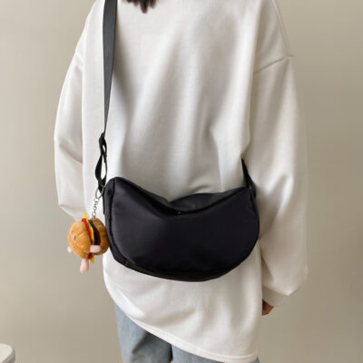 Ba lô nữ hợp thời trang ins thời trang Nhật Bản phù hợp với mọi cô gái Túi bánh bao Messenger phiên bản Hàn Quốc túi đeo vai du lịch học sinh đơn giản
