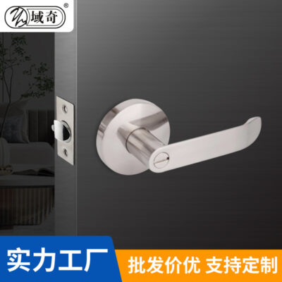 Khóa tay cầm ba thanh hợp kim kẽm trong nhà Khóa cửa phòng Khóa cửa gỗ chắc chắn khóa tay cầm Khóa cửa chống trộm tối giản hiện đại