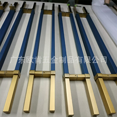 Nhà máy phần cứng Okun Trực tiếp tùy chỉnh ống vuông bằng thép không gỉ Tay cầm bọc khách sạn Cửa hàng khách sạn Tay nắm cửa