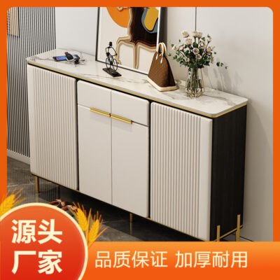 Tủ giày đá sang trọng nhẹ lối vào nhà lối vào hiện đại một bên tường vào nhà tủ hiên kiểu Ý