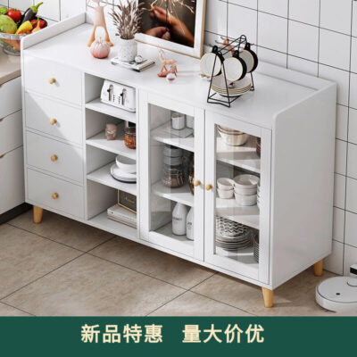 Tủ phụ bếp ăn tối giản hiện đại tủ chè tủ âm tường tủ đựng đồ gia đình tủ đựng đồ nhà bếp đa năng