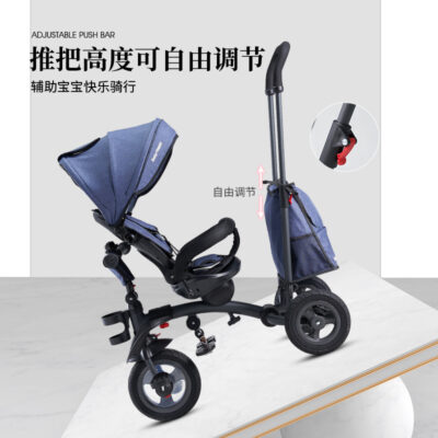 Xe đạp ba bánh trẻ em BabyHappy 1-3-6 tuổi xe đẩy gấp cho bé xe đẩy xe đạp trẻ em