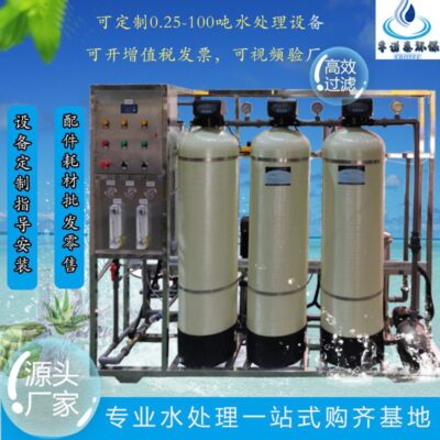 Máy nước tinh khiết thương mại quy mô lớn thiết bị thẩm thấu ngược ro xử lý nước máy lọc nước công nghiệp nước tinh khiết nước uống trực tiếp thiết bị nước mềm