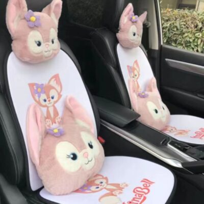 Các nhà sản xuất cung cấp gối tựa đầu ô tô gối cổ sang trọng cáo Lingna Belle gối hỗ trợ thắt lưng trang trí ô tô cung cấp