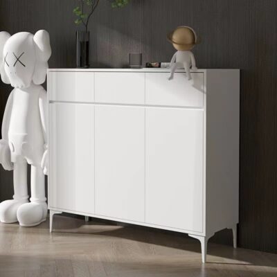 Tủ giày sang trọng Đẹp Bắc Âu tối giản hiện đại hiên nhỏ cửa tủ đựng giày dung lượng lớn tiết kiệm hộ gia đình lắp đặt túi