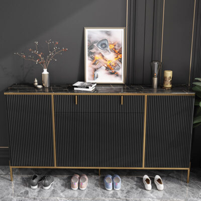 Đẹp sang trọng hiện đại tủ giày đá phiến cửa nhà đơn giản mục nhỏ loại đựng giày dung lượng lớn hiên tủ đựng giày giá giày