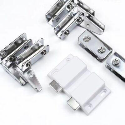 Tủ cửa kính bản lề bản lề kẹp kính trưng bày tủ rượu cửa kính trên và dưới phụ kiện trục cảm ứng từ nảy