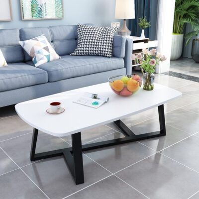 Bàn cà phê phòng khách hiện đại đơn giản nhà căn hộ nhỏ bàn trà kính cường lực giả đá cẩm thạch Bàn trà đẹp Bắc Âu bàn trà