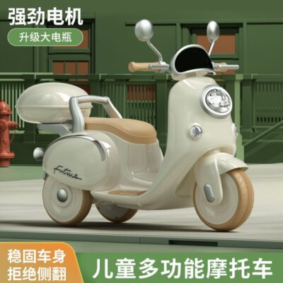Trẻ Em Mới Xe Máy Điện Nam Nữ Đồ Chơi Trẻ Em Ô Tô Có Thể Ngồi Đôi Cho Bé Điều Khiển Từ Xa Sạc Pin Xe Đẩy