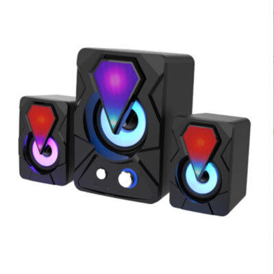 Bán buôn loa USB phát sáng RGB máy tính để bàn máy tính xách tay máy tính để bàn đa phương tiện loa siêu trầm âm thanh gia đình