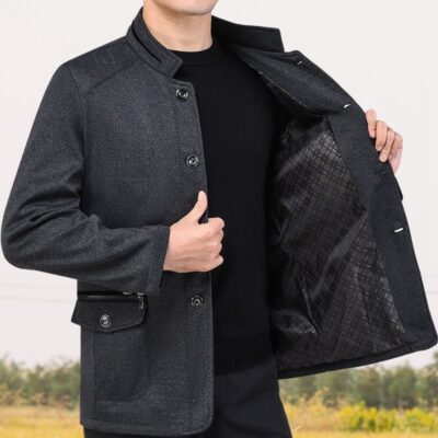 Áo khoác nam trung niên và cao tuổi dành cho nam giới trung niên và cao tuổi