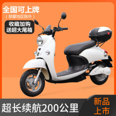 Little Turtle King xe máy điện 72V tốc độ cao xe máy điện hai bánh chạy pin xe tay ga nam nữ du lịch đôi xe điện lithium