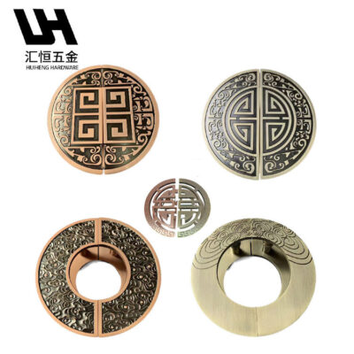 Tay nắm cửa tròn kiểu Trung Quốc mới có đẹp tay nắm cửa khách sạn sang trọng chạm khắc hình bán nguyệt bằng đồng cổ kính đám mây tốt lành tay nắm cửa kính