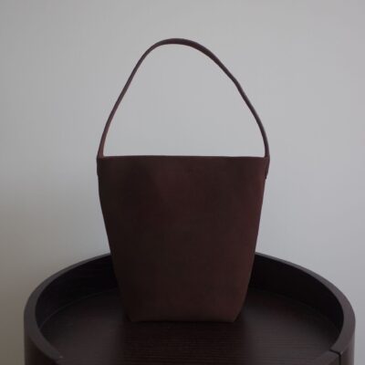 Hàng mới đơn giản túi xô da công suất lớn túi xách da lộn đi lại túi đeo vai da bò nữ thường ngày