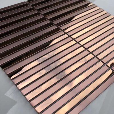 Thép không gỉ khảm vàng thanh mảnh khảm khảm bán buôn kim loại gương khảm gạch nền TV