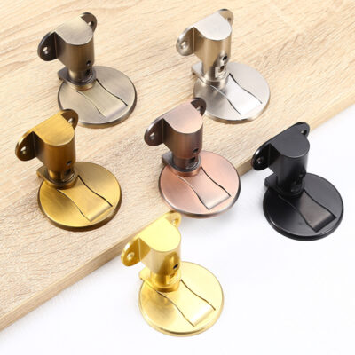 Có thể điều chỉnh cửa hợp kim kẽm không cần bấm lỗ hút nhà chống đá tắt tiếng cửa gỗ hút phòng ngủ cửa nam châm mạnh chạm đất hút