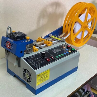 Máy tính cắt băng keo nóng và lạnh nhãn hiệu tự động máy cắt nhãn hiệu giặt băng đàn hồi vải háo hức cắt đấm và phá vỡ máy