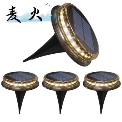 Xuất khẩu ngoài trời sân vườn cỏ đèn nhà cảnh quan năng lượng mặt trời đèn năng lượng mặt trời không thấm nước đèn LED chôn đèn