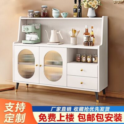 Tủ búp phê để đồ tủ tối giản hiện đại đẹp sang trọng dựa vào tường tích hợp tủ chè tủ rượu phòng khách nhà tủ thay đồ