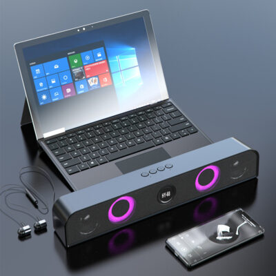 Mẫu riêng RGB loa siêu trầm để bàn âm thanh loa Bluetooth thẻ radio máy tính âm thanh Bluetooth soundbar