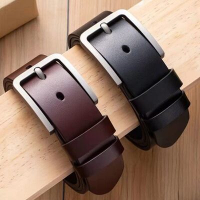 Retro Thắt Lưng Đầu Lớp Nam Khóa Pin Thời Trang Công Sở Đa Năng Quần Jean Eo Dropshipping Một Thả Vận Chuyển xuyên biên giới