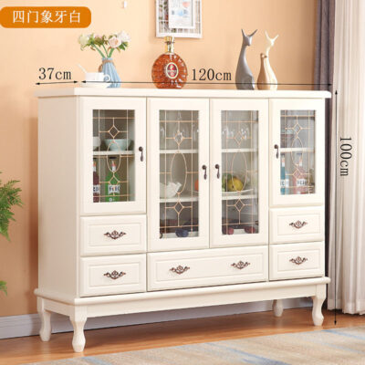 Tủ nhà hàng tủ kính phong cách châu Âu tủ búp phê gỗ nhỏ gọn hiện đại tủ chè tủ rượu tủ bếp tủ bếp