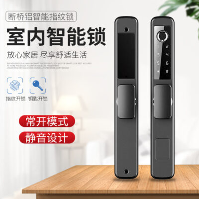 Bán buôn điều khiển từ xa chống thấm nước gãy cầu hợp kim nhôm khóa vân tay dịch cửa trượt cửa khóa mật khẩu trong nhà chìa khóa bluetooth thông minh