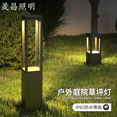 Đèn cỏ cột vuông led đèn sân chiếu sáng đèn đường đèn cỏ cộng đồng sân vuông biệt thự sân vườn đèn cảnh quan