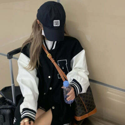 Nhỏ thơm áo khoác gió cardigan nữ thu đông mới dáng rộng phiên bản Hàn Quốc thường ngày thích hợp áo khoác bóng chày quần áo ins thủy triều