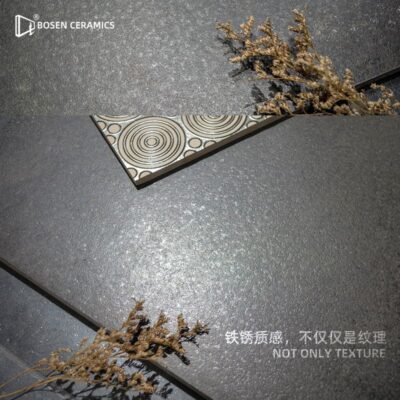 Phật Sơn Rust Stone Dark Art Toàn thân Gạch nền Mặt tiền Quần áo Bar Club Ăn uống Cafe Gạch lát sàn