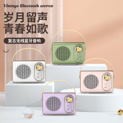 Xiaofang nhà sản xuất loa bluetooth retro ngoài trời tại nhà usb bluetooth âm thanh loa siêu trầm không dây thẻ cắm âm lượng lớn