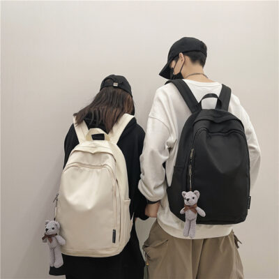 Cặp đi học nữ phiên bản Hàn Quốc của trường đại học Harajuku phong cách học sinh tiểu học học sinh trung học cơ sở đơn giản ba lô ba lô thời trang ba lô nam