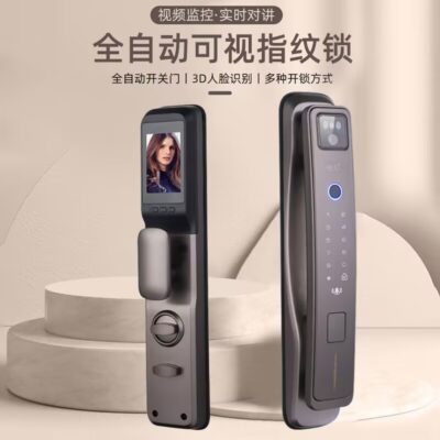 Nhận dạng khuôn mặt 3D Khóa vân tay hoàn toàn tự động Giám sát mắt mèo Giám sát hộ gia đình Khóa kết hợp điện tử chống trộm Nhà sản xuất