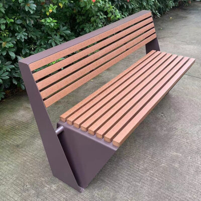 Bán buôn ghế công viên ngoài trời sắt rèn chống ăn mòn băng ghế gỗ đặc giải trí ghế công cộng khu danh lam thắng cảnh sân băng ghế dự bị