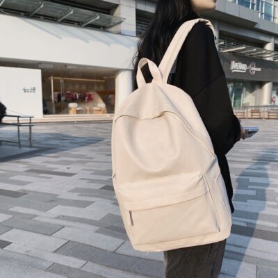 Retro Unisex Da Ba Lô Nữ Công Suất Lớn Ba Lô Thời Trang Sinh Viên Đại Học Khuôn Viên Học Du Lịch