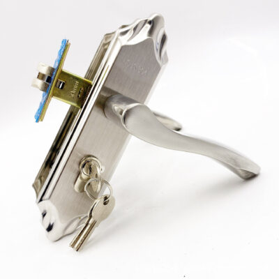 140 lỗ từ cửa gỗ phòng tắm Khóa cửa trong nhà Khóa cửa phòng tắm hợp kim nhôm với chìa khóa lưỡi đơn