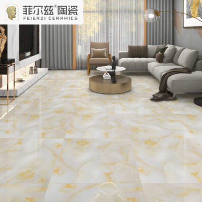 Quảng Đông gạch gốm Phật Sơn lát nền 800x800 toàn thân bằng đá cẩm thạch đám mây tốt lành ngọc lát sàn phòng khách mới