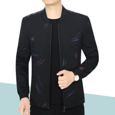 Trung niên và trẻ mùa xuân và mùa thu áo khoác nam mỏng áo khoác trung niên nam công sở bình thường áo khoác nam áo khoác bố mặc