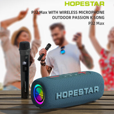 HOPESTAR-P32MAX 2022 Mới Loa Bluetooth Ổ Cắm Ngoài Trời Âm Thanh Chống Nước Thẻ Di Động
