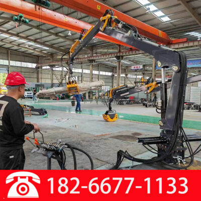Bán hàng trực tiếp tại nhà máy của máy gắp gỗ gắn trên xe tải 5,8 mét Máy gắp gỗ gắn trên ô tô máy gắp gỗ quay vận hành cơ học giúp tiết kiệm sức lao động