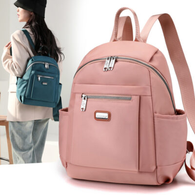 Ba Lô Vải Oxford Nữ 2023 Mới Thời Trang Siêu Nhẹ Chống Nước Ba Lô Nữ Mùa Hè Công Suất Lớn Túi Du Lịch Vải Bố
