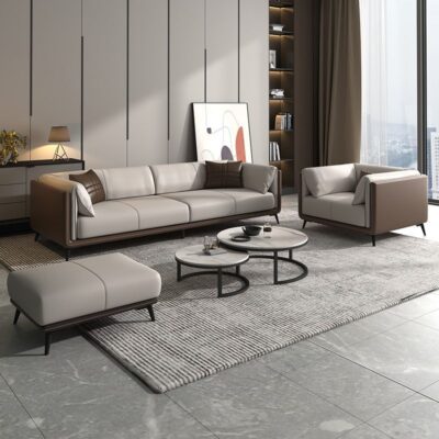 Sofa văn phòng hiện đại tối giản kinh doanh tiếp tân phòng tiếp tân đẹp sang trọng sofa Bắc Âu kết hợp bàn cà phê