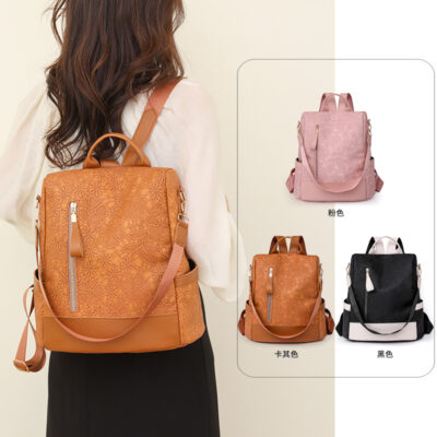 Ba lô nữ mới 2023 phiên bản Hàn Quốc phù hợp cho các cô gái bình thường đi du lịch ngoài trời sức chứa lớn ba lô hợp thời trang bán buôn